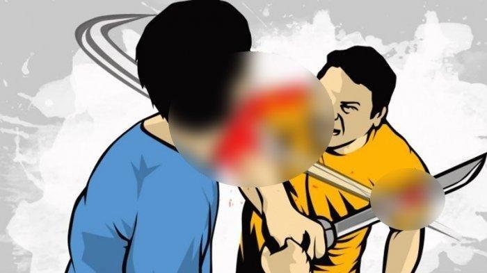 Serang Teman Kerja dengan Parang